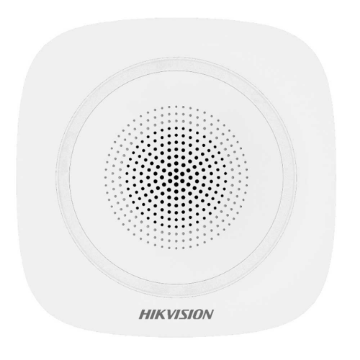 Imagem de SIRENE DE ALARME INTERNA SEM FIO AX PRO 868MHz / 90 a 110dB/ EN G2 / COM BATERIA DS-PS1-I-WE HIKVISION