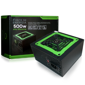 Mostrar detalhes de FONTE DE ALIMENTACAO ONE POWER ATX 500W MP500W3-I Imagem de FONTE DE ALIMENTACAO ONE POWER ATX 500W MP500W3-I