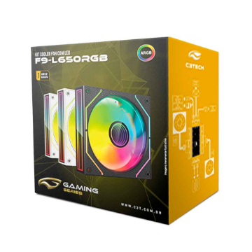 Mostrar detalhes de KIT COOLER C3TECH RGB F9-L650WHRGB COM CONTROLADORA Imagem de KIT COOLER C3TECH RGB F9-L650WHRGB COM CONTROLADORA