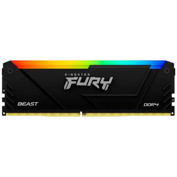 Imagem de MEMORIA KINGSTON FURY BEAST RGB 16GB DDR4 3200MHZ 1.35V BLACK DESKTOP - KF432C16BB2A/16