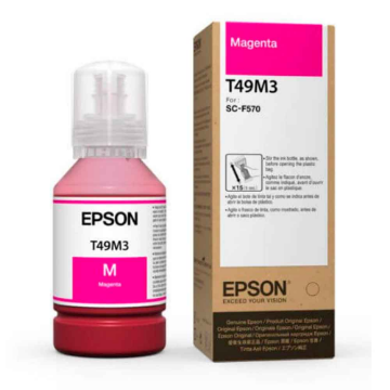 Mostrar detalhes de TINTA EPSON SUBLIMATICA ULTRACHROME T49M320 MAGENTA 140ML - F170 / F570 / F570H Imagem de TINTA EPSON SUBLIMATICA ULTRACHROME T49M320 MAGENTA 140ML - F170 / F570 / F570H