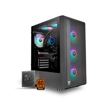 Mostrar detalhes de GABINETE GAMER THERMALTAKE S200TG ARGB MID T. TGLASS BLACK C/ FONTE 650W - CA-3X2-65M1WZ-00 Imagem de GABINETE GAMER THERMALTAKE S200TG ARGB MID T. TGLASS BLACK C/ FONTE 650W - CA-3X2-65M1WZ-00
