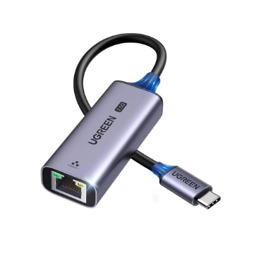 Mostrar detalhes de ADAPTADOR USB UGREEN USB-C PARA RJ45 GIGA 2.5 - CM648 Imagem de ADAPTADOR USB UGREEN USB-C PARA RJ45 GIGA 2.5 - CM648
