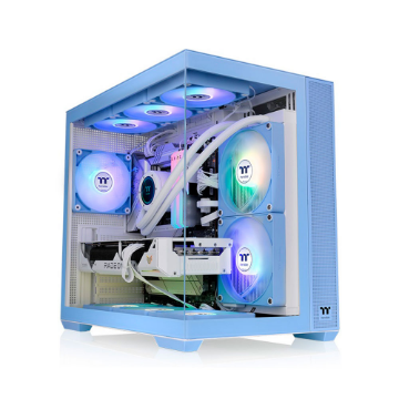 Mostrar detalhes de GABINETE GAMER THERMALTAKE VIEW 380 TG ARGB HYDRANGEA BLUE 4 FANS 120MM - CA-1Z2-00MFWN-00 Imagem de GABINETE GAMER THERMALTAKE VIEW 380 TG ARGB HYDRANGEA BLUE 4 FANS 120MM - CA-1Z2-00MFWN-00