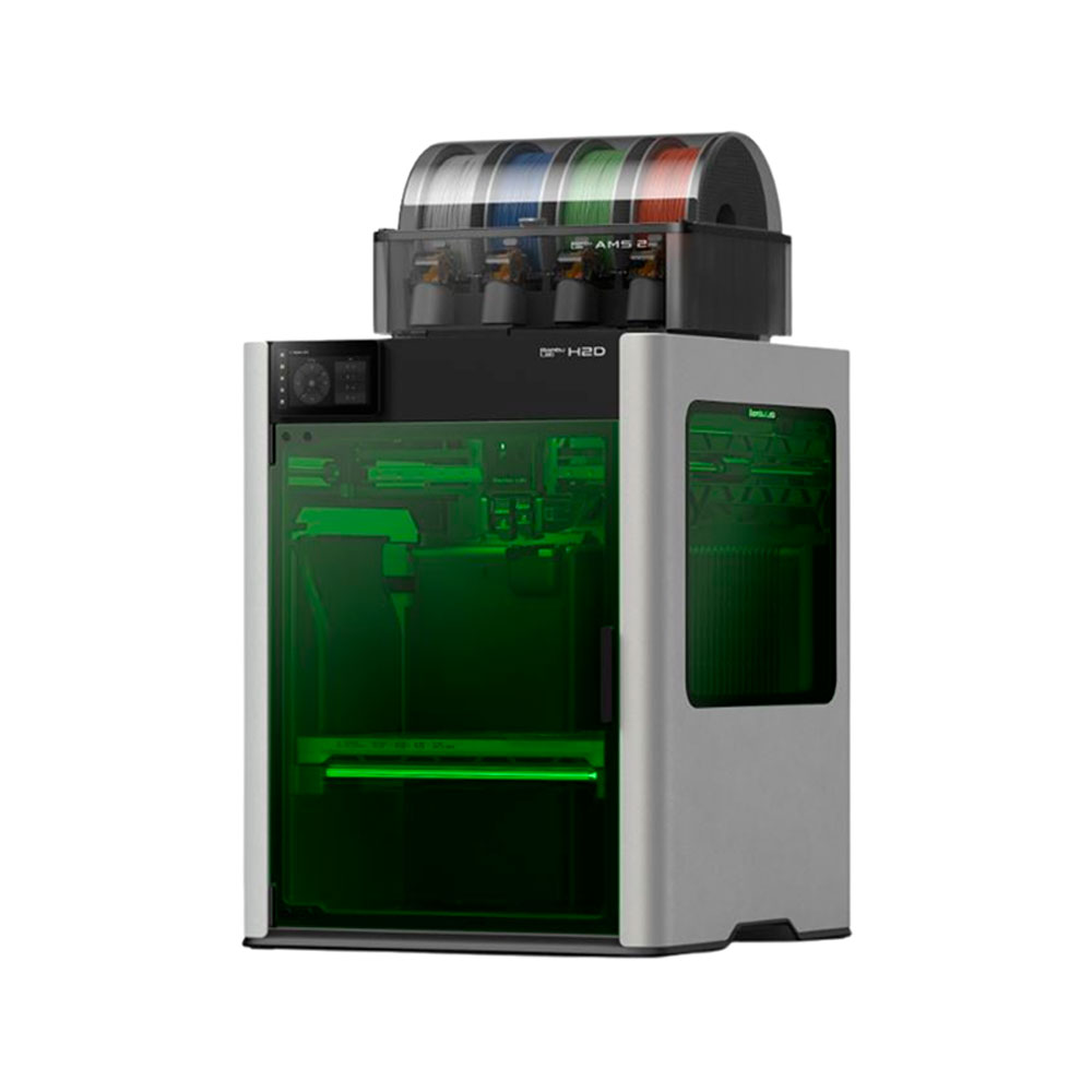 Imagem de IMPRESSORA 3D BAMBU LAB H2D LASER FULL COMBO 220V, 10W - PF003-M+SA007-EU+SL001