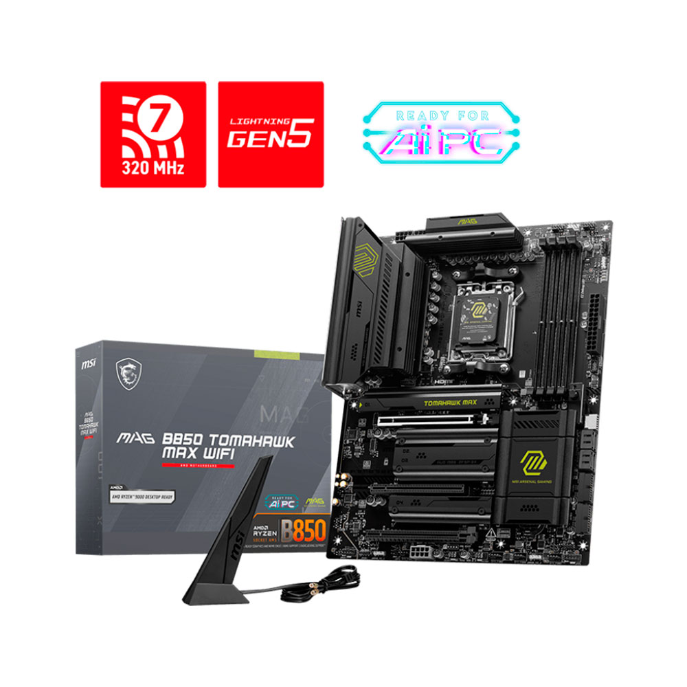 Imagem de PLACA MAE (AMD) MSI MAG B850 TOMAHAWK MAX WIFI DDR5 AM5