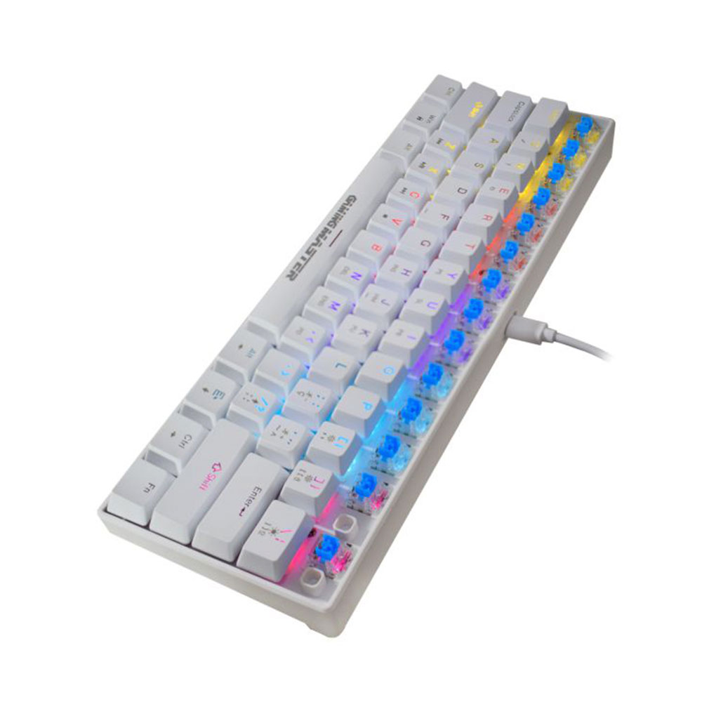 Imagem de TECLADO K-MEX MECANICO GAMER SPECTRAFURY BRANCO KBW8 RBG