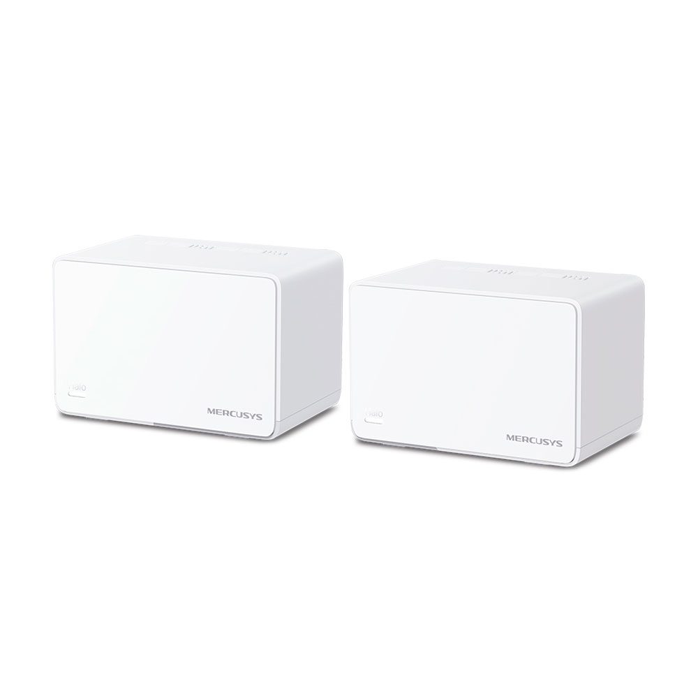 Imagem de ROTEADOR MESH WI-FI 6 MERCUSYS HALO H80X (2-PACK) AX3000 DUALBAND 3 PORTAS GIGABIT