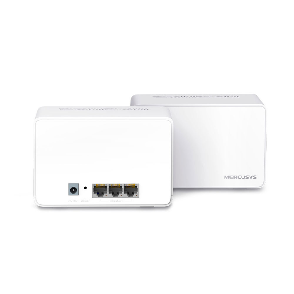Imagem de ROTEADOR MESH WI-FI 6 MERCUSYS HALO H80X (2-PACK) AX3000 DUALBAND 3 PORTAS GIGABIT