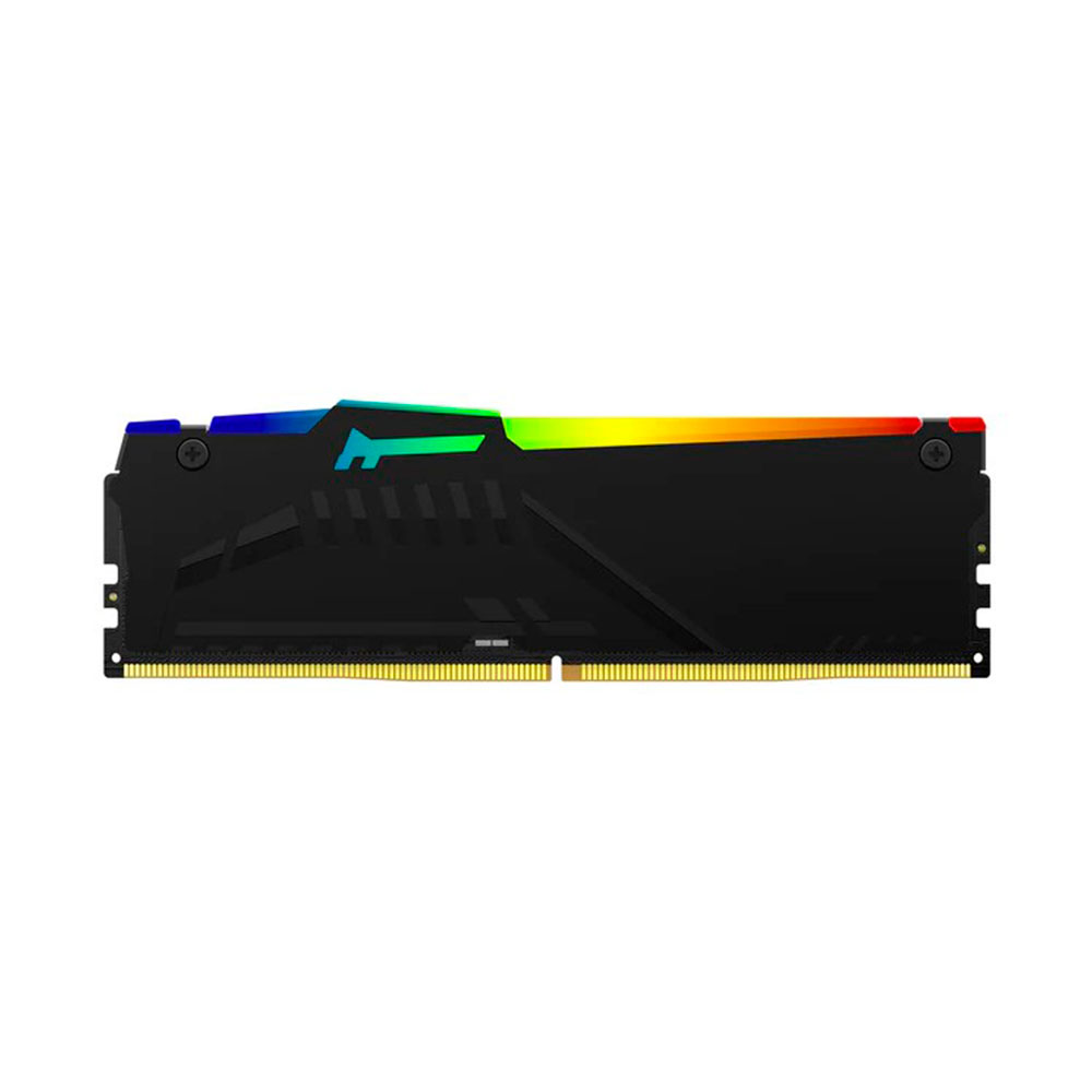 Imagem de MEMORIA KINGSTON FURY BEAST RGB 16GB DDR5 5200MHZ 1.25V BLACK DESKTOP - KF552C40BBA-16