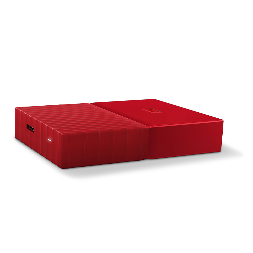 Imagem de HDD EXTERNO 4TB WESTERN DIGITAL MY PASSPORT VERMELHO 2,5" USB 3.0 -WDBPKJ0040BRD-WESN