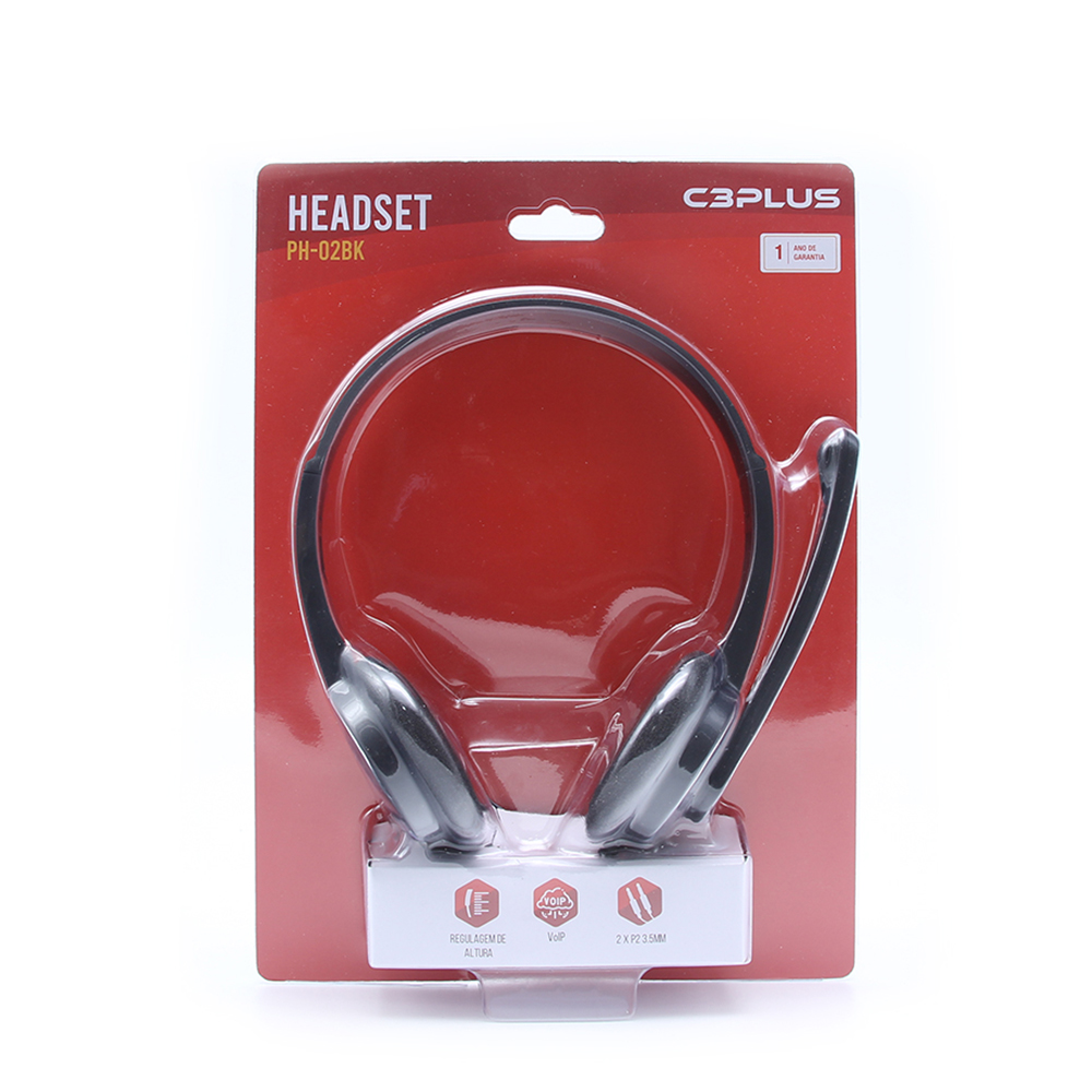 Imagem de FONE DE OUVIDO C3TECH C/ MIC PRETO - PH-02BK