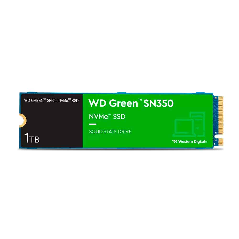 Imagem de SSD M.2 2280 WD GREEN SN350 1TB NVME - WDS100T2G0C