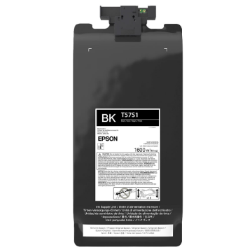 Mostrar detalhes de TINTA ULTRACHROME EPSON T57S120 PRETO 1.6L Imagem de TINTA ULTRACHROME EPSON T57S120 PRETO 1.6L