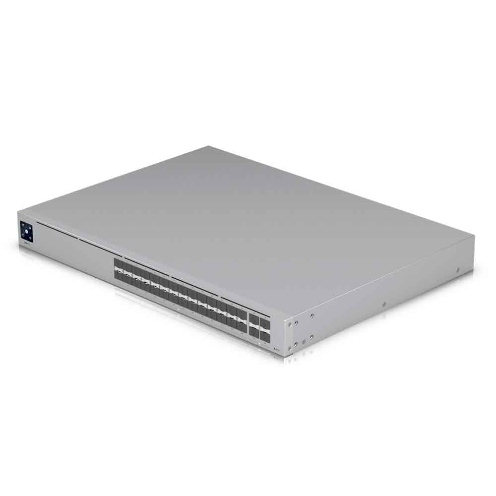 Imagem de SWITCH UBIQUITI GERENCIAVEL L3 28 PORTAS SFP+ DE 10GB +04 SFP28 DE 25GB USW - PRO - AGGREGATION RACK