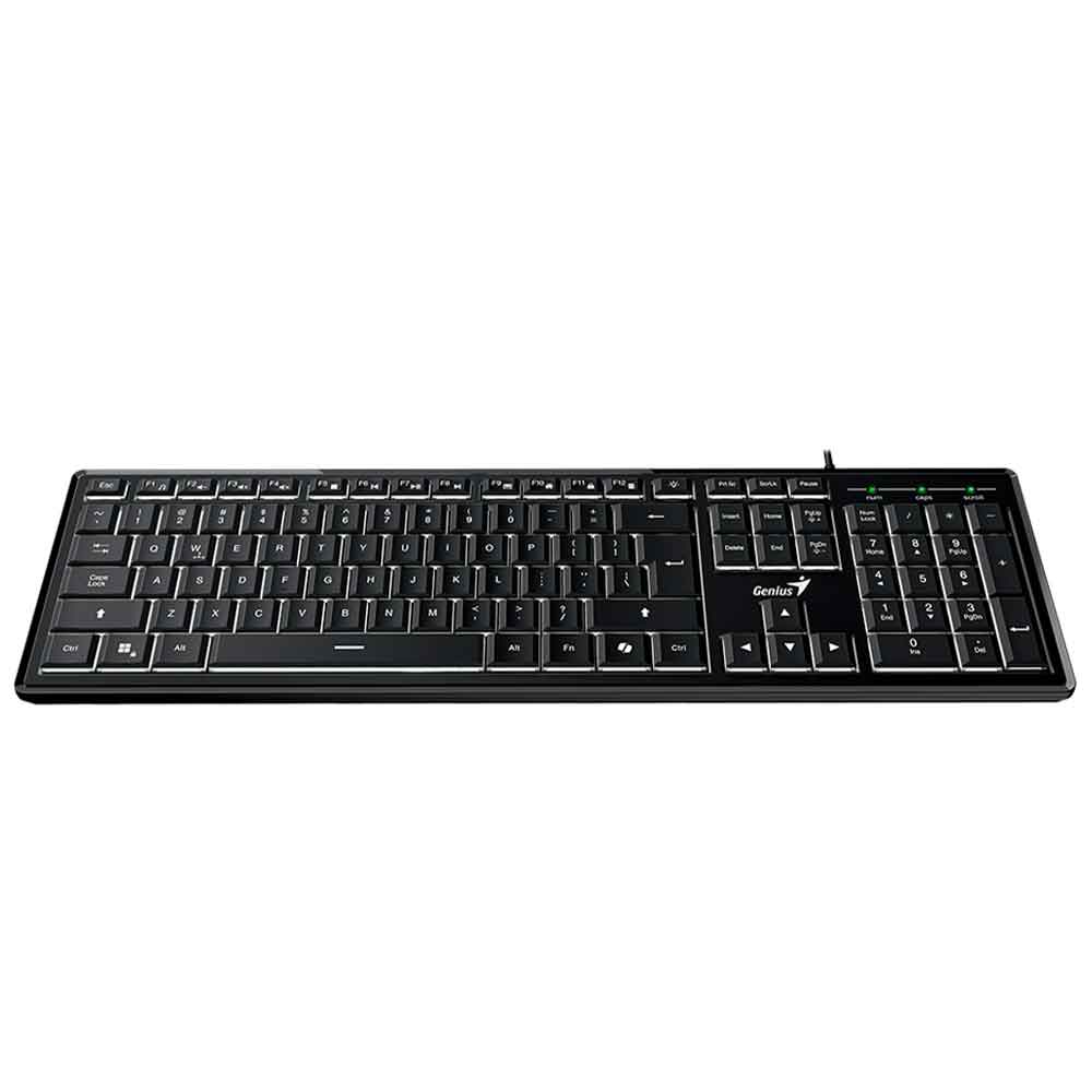 Imagem de TECLADO MULTIMIDA GENIUS SLIMSTAR 820 PRETO ABNT 2