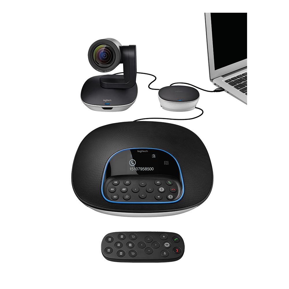 Mostrar detalhes de CAMERA VIDEOCONFERENCIA LOGITECH GROUP PTO Imagem de CAMERA VIDEOCONFERENCIA LOGITECH GROUP PTO