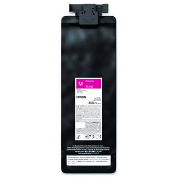 Mostrar detalhes de TINTA ULTRACHROME GS3 EPSON T51N320 MAGENTA 800ML Imagem de TINTA ULTRACHROME GS3 EPSON T51N320 MAGENTA 800ML