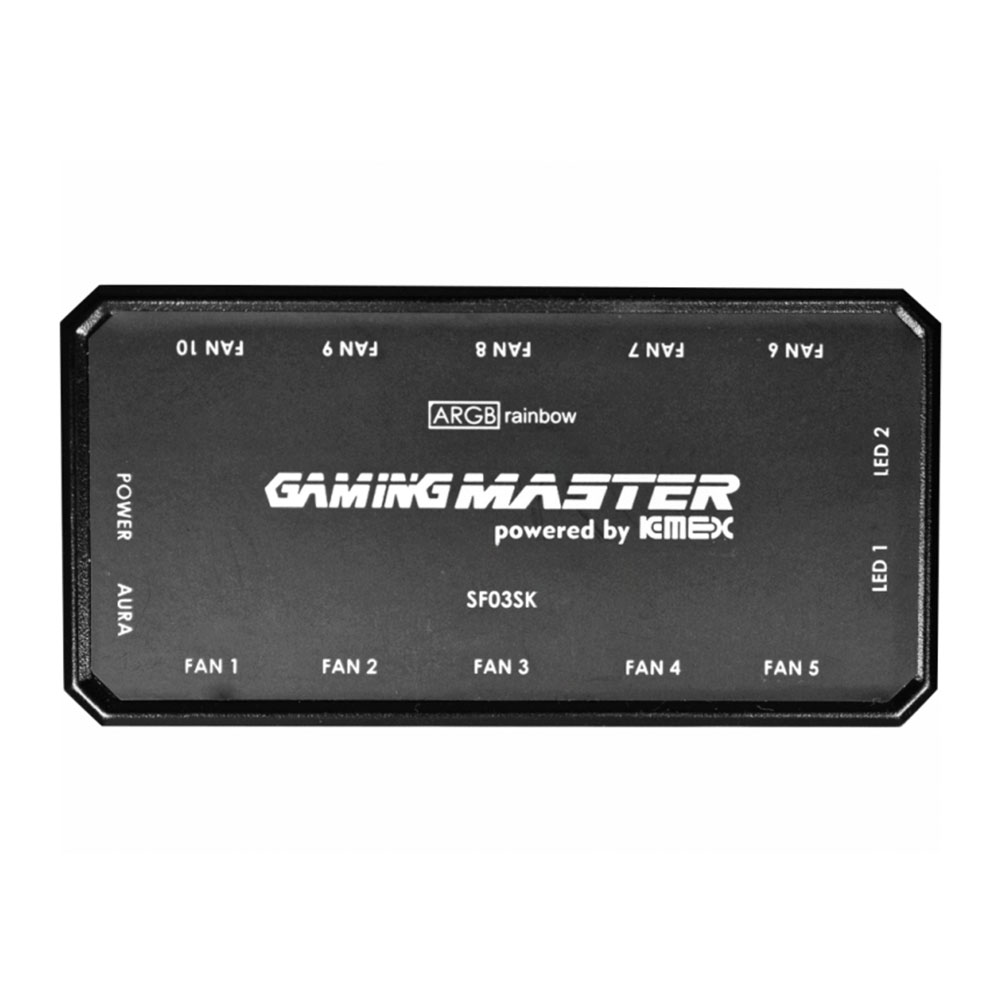 Imagem de KIT COOLER K-MEX ARGB AAVA INFINITY NAZCA 3 COOLERS 120 MM COM CONTROLADORA