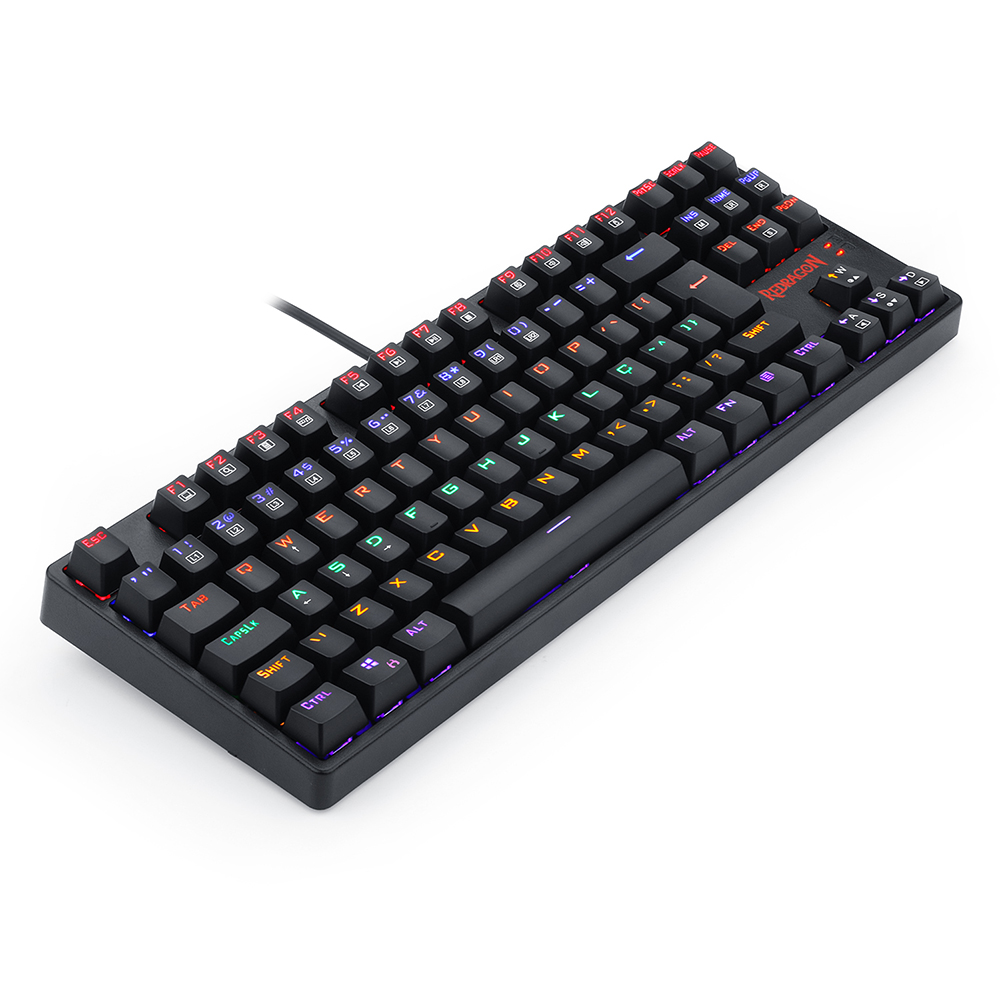 Imagem de TECLADO GAMER REDRAGON DAKSA PRETO SWITCH MARROM - K576R-1