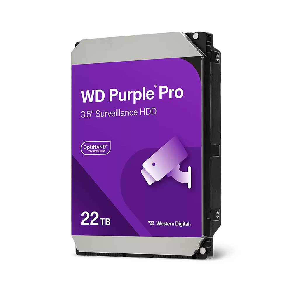 Imagem de HDD WD PURPLE PRO 22 TB PARA SEGURANCA / VIGILANCIA / DVR - WD221PURP