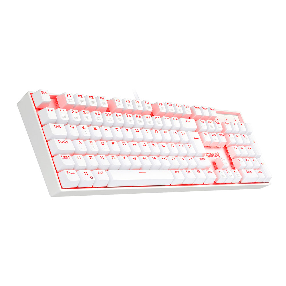 Imagem de TECLADO MECANICO REDRAGON MITRA K551W (PT-BLACK) SINGLE COLOR SWITCH BLACK