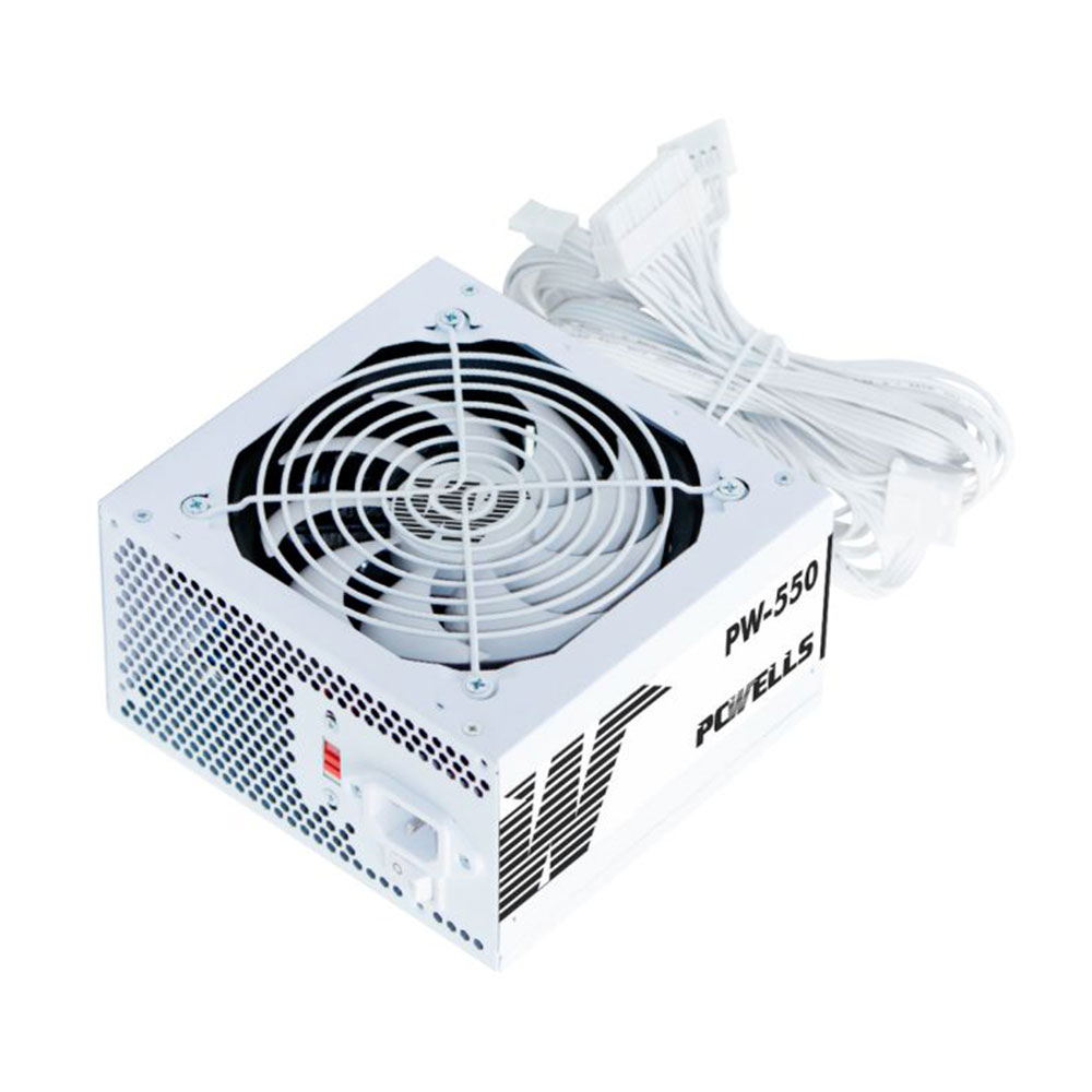 Imagem de FONTE DE ALIMENTACAO K-MEX PCWELLS PW-550 BRANCO 400WTS ATX - PW550ESG0010B0X