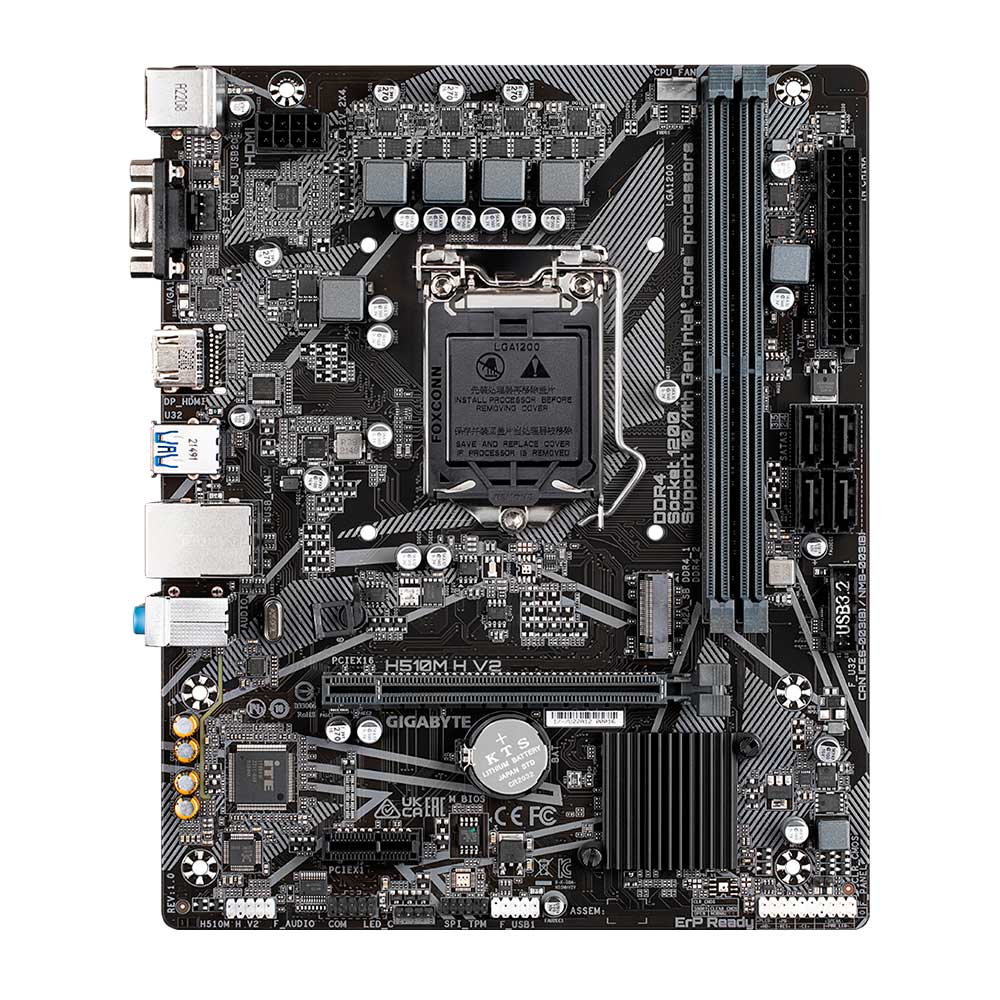Imagem de PLACA MAE (INTEL) GIGABYTE H510M H V2 2.0 DDR4 LGA1200 10° E 11° GERACAO