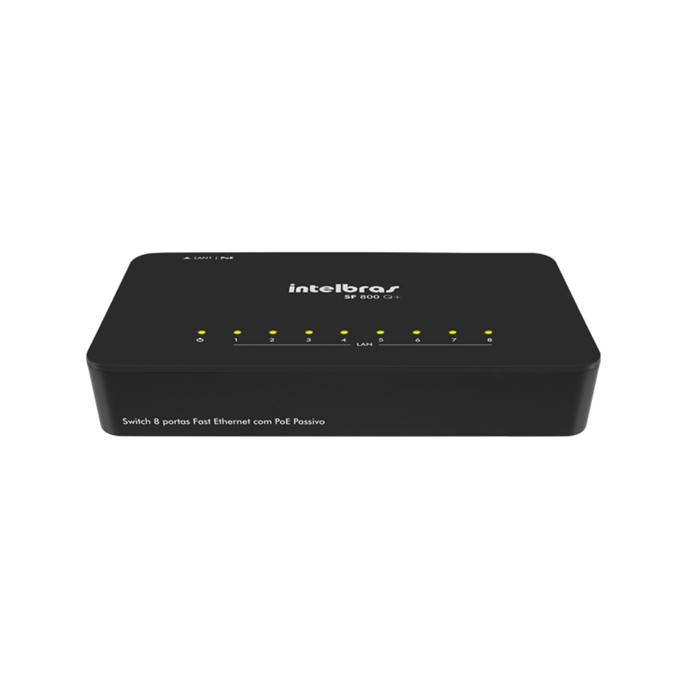Mostrar detalhes de SWITCH INTELBRAS 8P FAST SF 800 Q+ 4760020 POE PASSIVO Imagem de SWITCH INTELBRAS 8P FAST SF 800 Q+ 4760020 POE PASSIVO