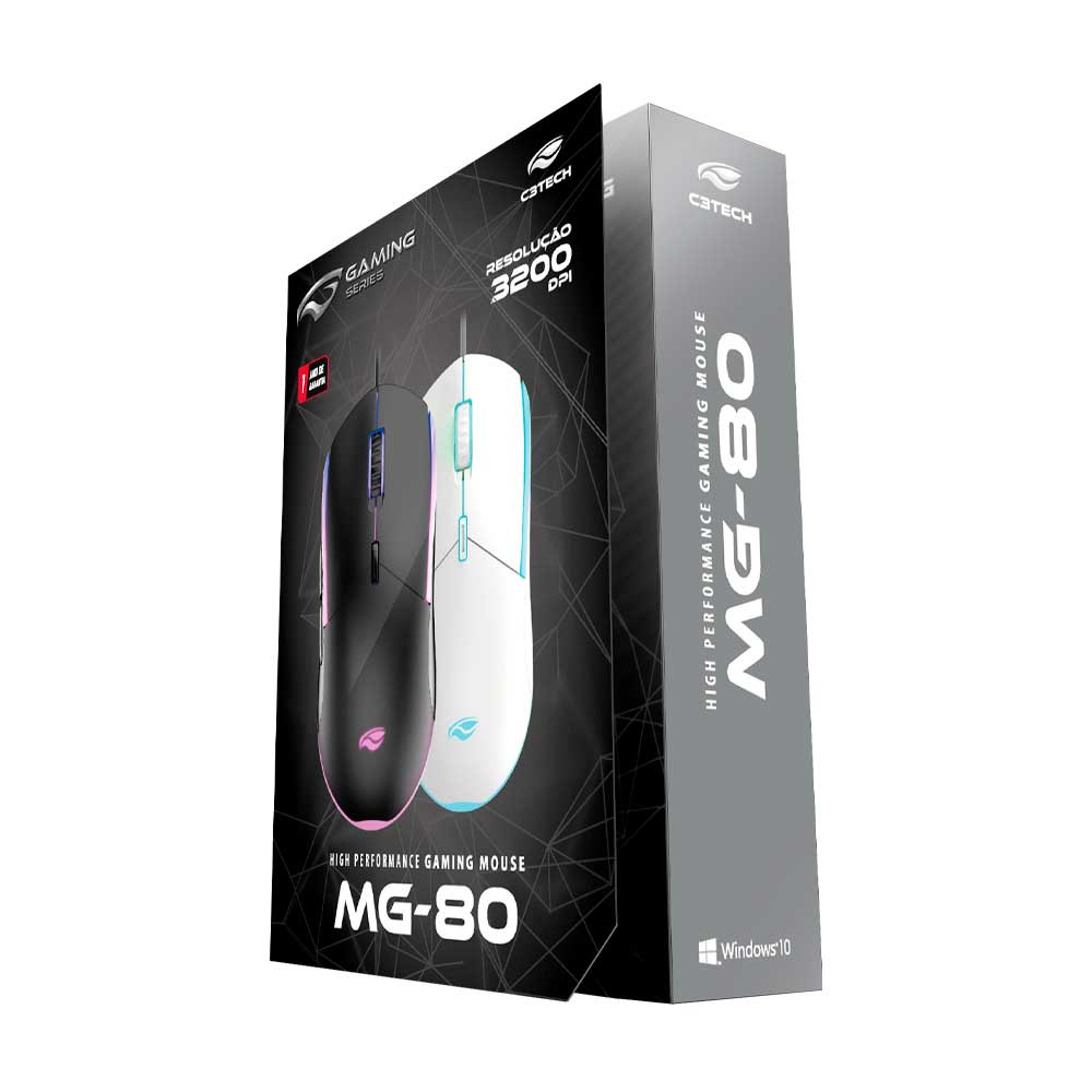 Imagem de MOUSE GAMER C3TECH USB PRETO - MG-80BK