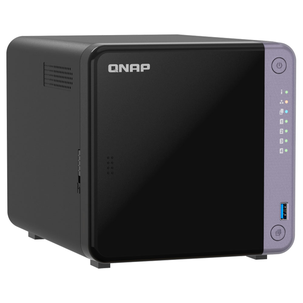 Imagem de STORAGE NAS QNAP 4 BAIAS 4-CORE 4GB RAM DDR4 3P LAN 2P USB 1 SLOT PCLE - TS-432X-4G-US