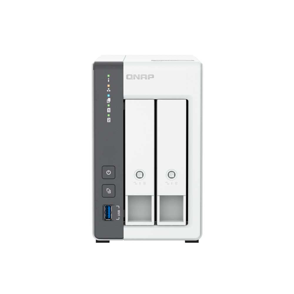 Imagem de STORAGE NAS QNAP 2 BAIAS ARM CORTEX-A55 4 CORE 1.8GHZ 4GB 1X 2,5GBE TORRE - TS-216G-US