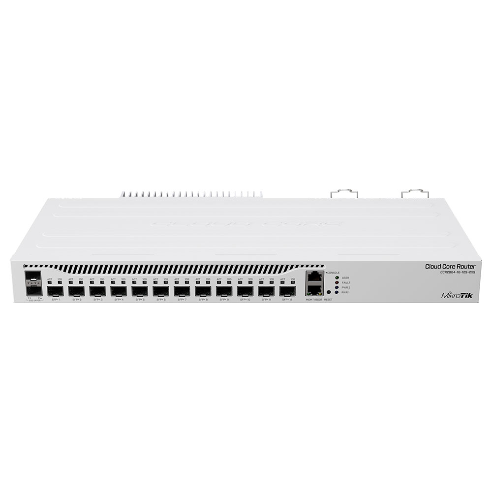 Imagem de CLOUD CORE ROUTER 02 PORTAS SFP28 + 12 PORTAS SFP+ CCR2004-1G-12S+2XS - MIKROTIK