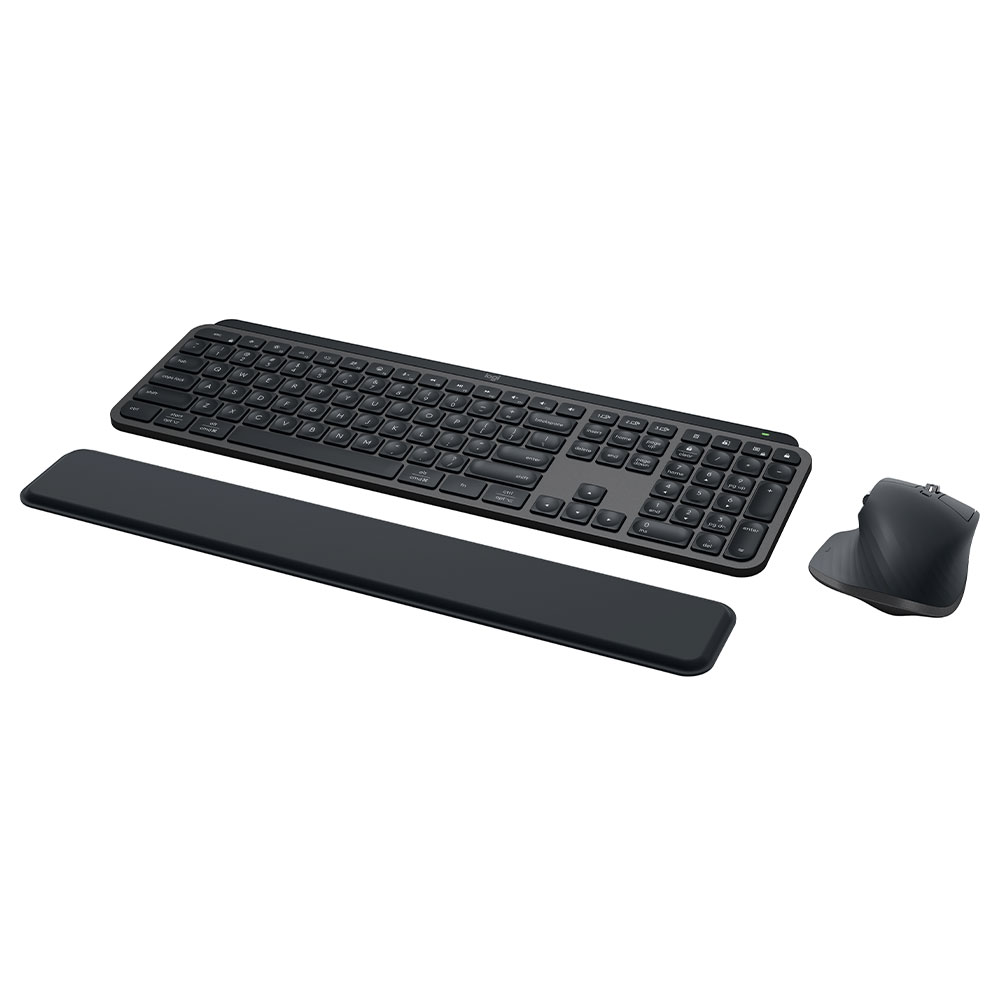 Imagem de COMBO TECLADO E MOUSE LOGITECH MX KEYS C/ APOIO PARA MAOS SEM FIO GRAFITE - 920-014159