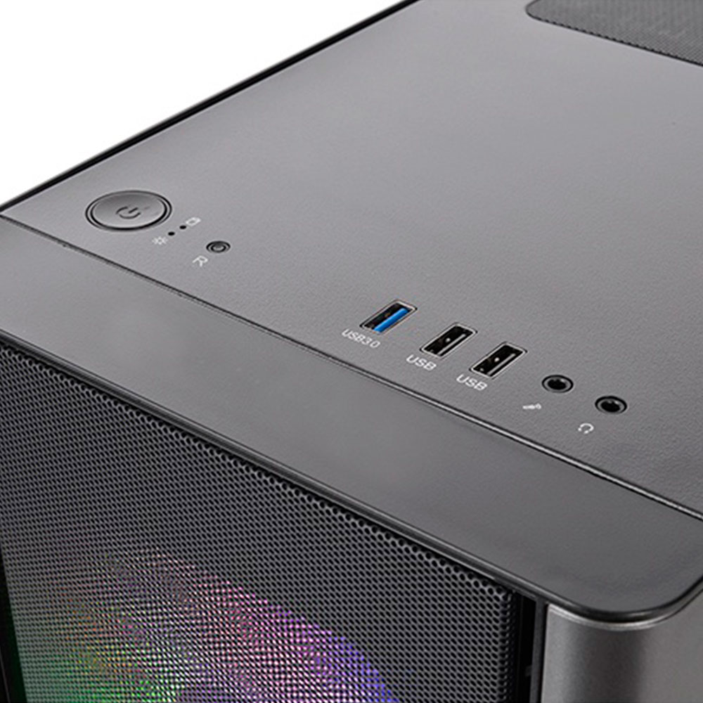 Imagem de GABINETE THERMALTAKE V150 TG ARGB MESH ED WIN SPCC 3 FANS ARGB - CA-1R1-00S1WN-02