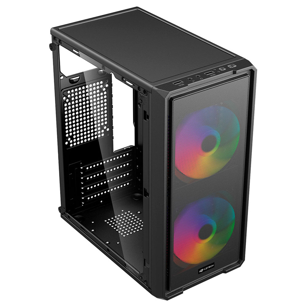 Imagem de GABINETE GAMER C3TECH MT-G40BK SEM FONTE PRETO