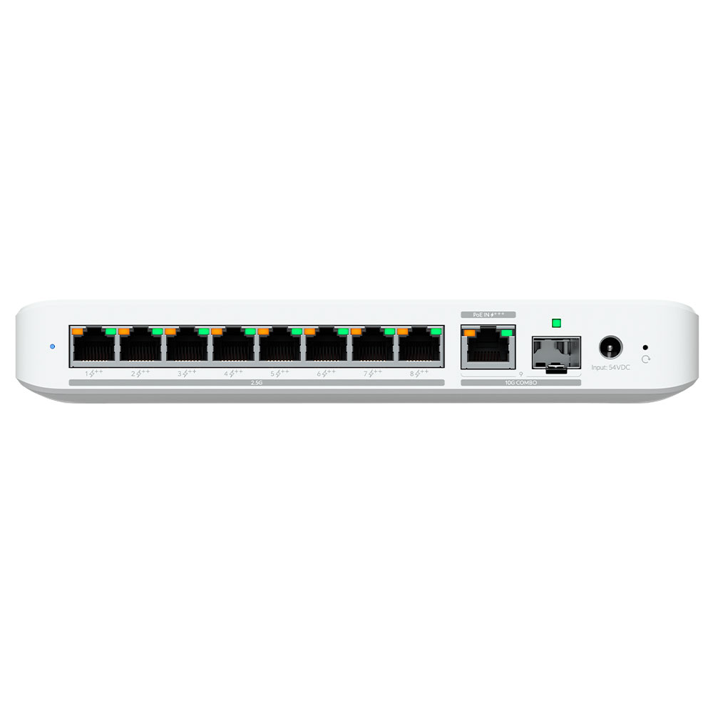 Imagem de SWITCH UBIQUITI GERENCIAVEL 08 PORTAS  2.5 GIGABIT USW-FLEX 2.5-8-POE SEM FONTE