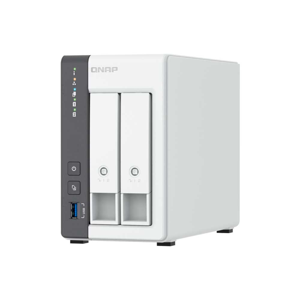 Imagem de STORAGE NAS QNAP 2 BAIAS ARM CORTEX-A55 4 CORE 1.8GHZ 4GB 1X 2,5GBE TORRE - TS-216G-US