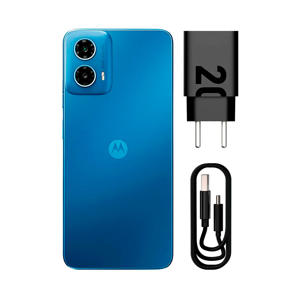 Imagem de SMARTPHONE MOTOROLA MOTO G34 XT2363-1 6,5" HD/ 5G/ 4GB + 4GB RAM BOOST*/ 128GB/ ANDROID 14/ AZUL