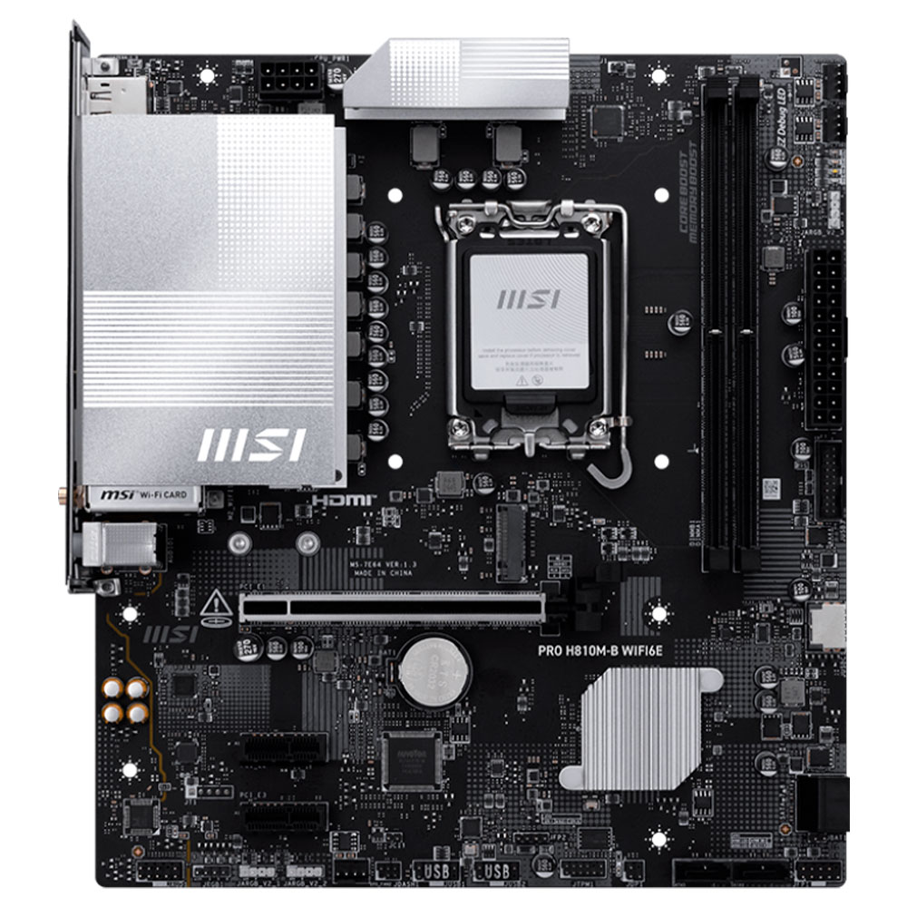Imagem de PLACA MAE (INTEL) MSI PRO H810M-B WIFI6E DDR5 LGA1851 ULTRA PROCESSORS