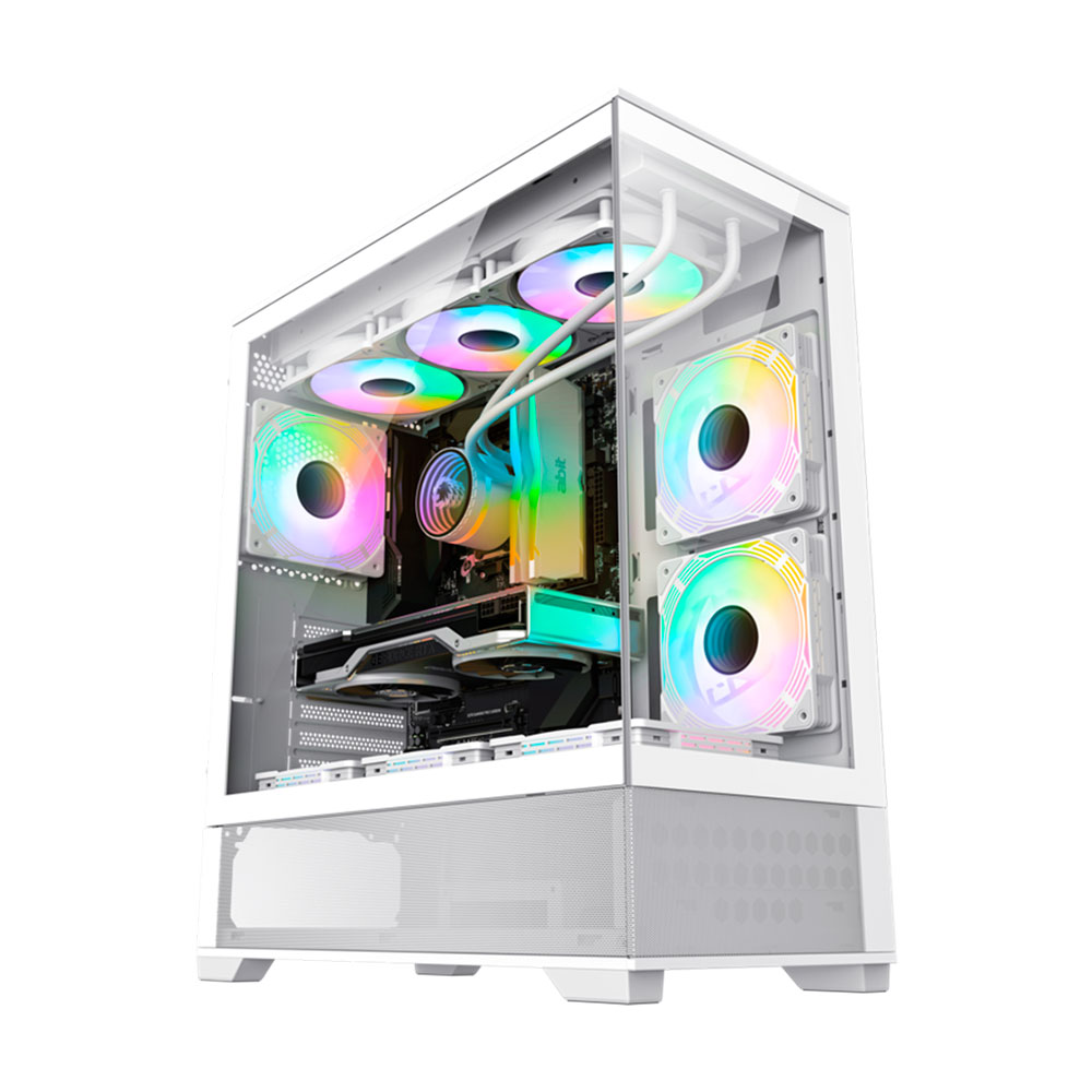 Imagem de GABINETE GAMER GAMEMAX VISTA AW ATX/ITX/E-ATX BRANCO - X214100901971
