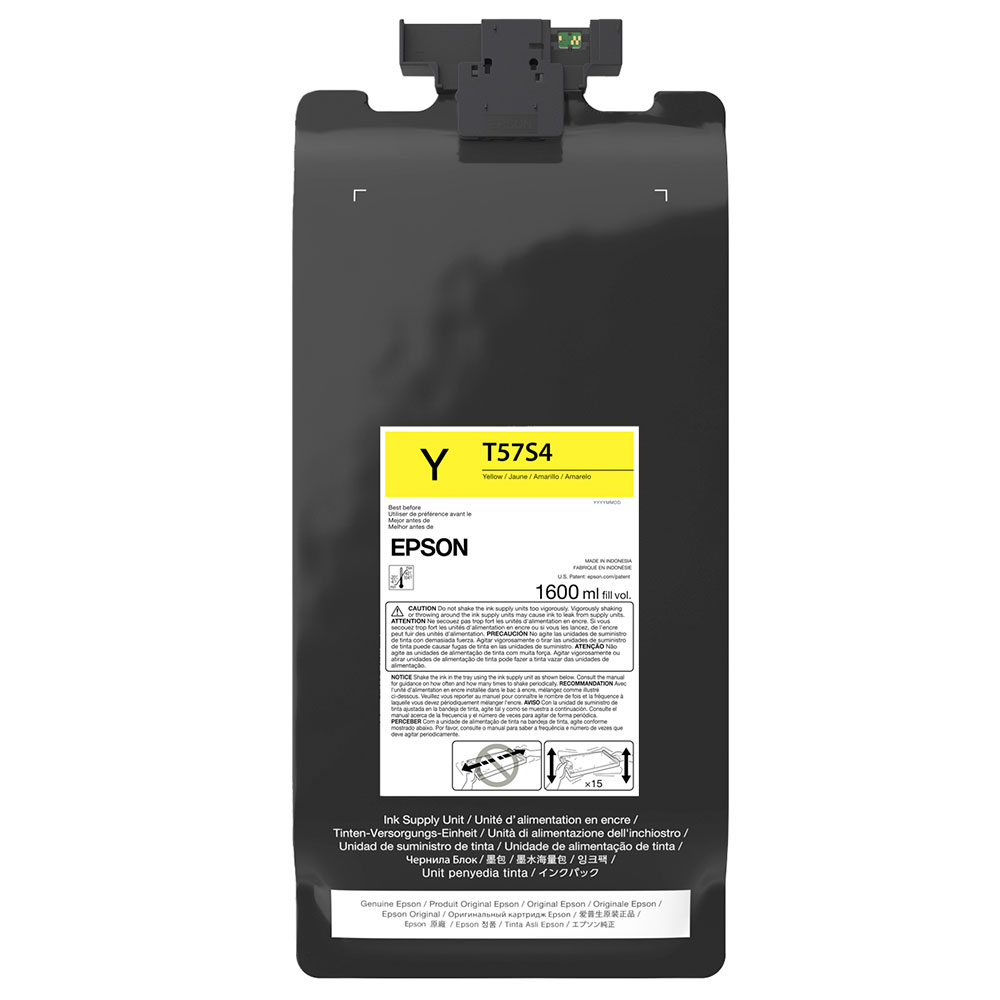 Imagem de TINTA ULTRACHROME EPSON T57S420 AMARELO 1.6L