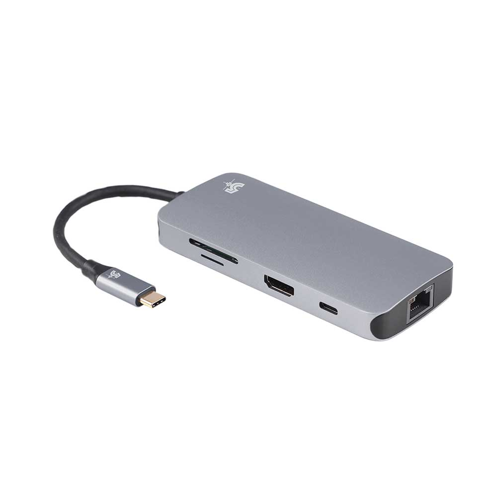 Imagem de HUB USB-C 3.0 7 PORTAS COM PORTA HDMI E RJ45 5+ - 018-7453