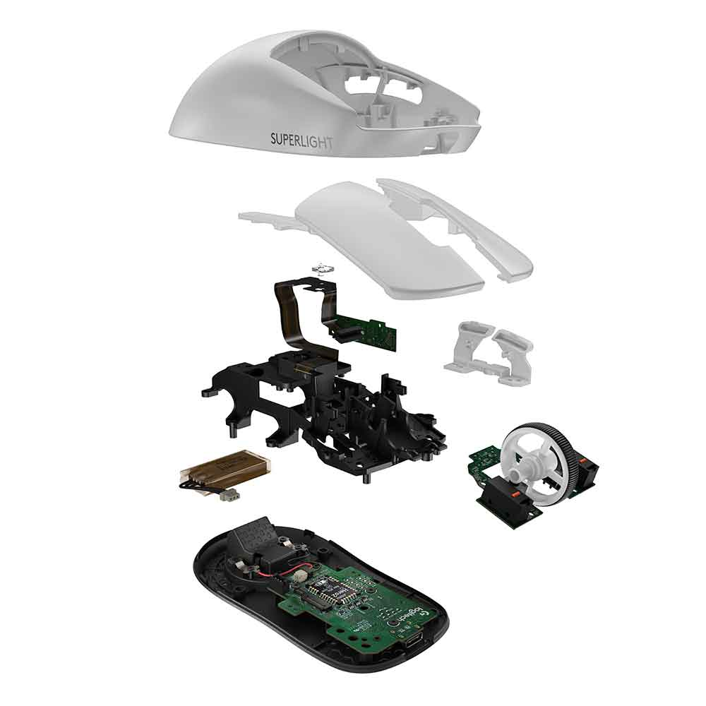 Imagem de MOUSE LOGITECH GAMER G PRO X SUPERLIGHT 2 S/FIO BRANCO - 910-006637