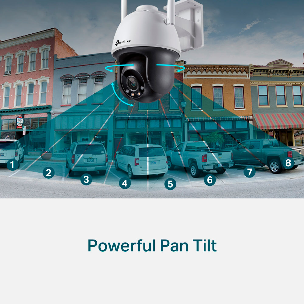 Imagem de CAMERA IP EXTERNA PAN/TILT 4MP COLORIDA WI-FI TP-LINK VIGI C540-W(4mm)