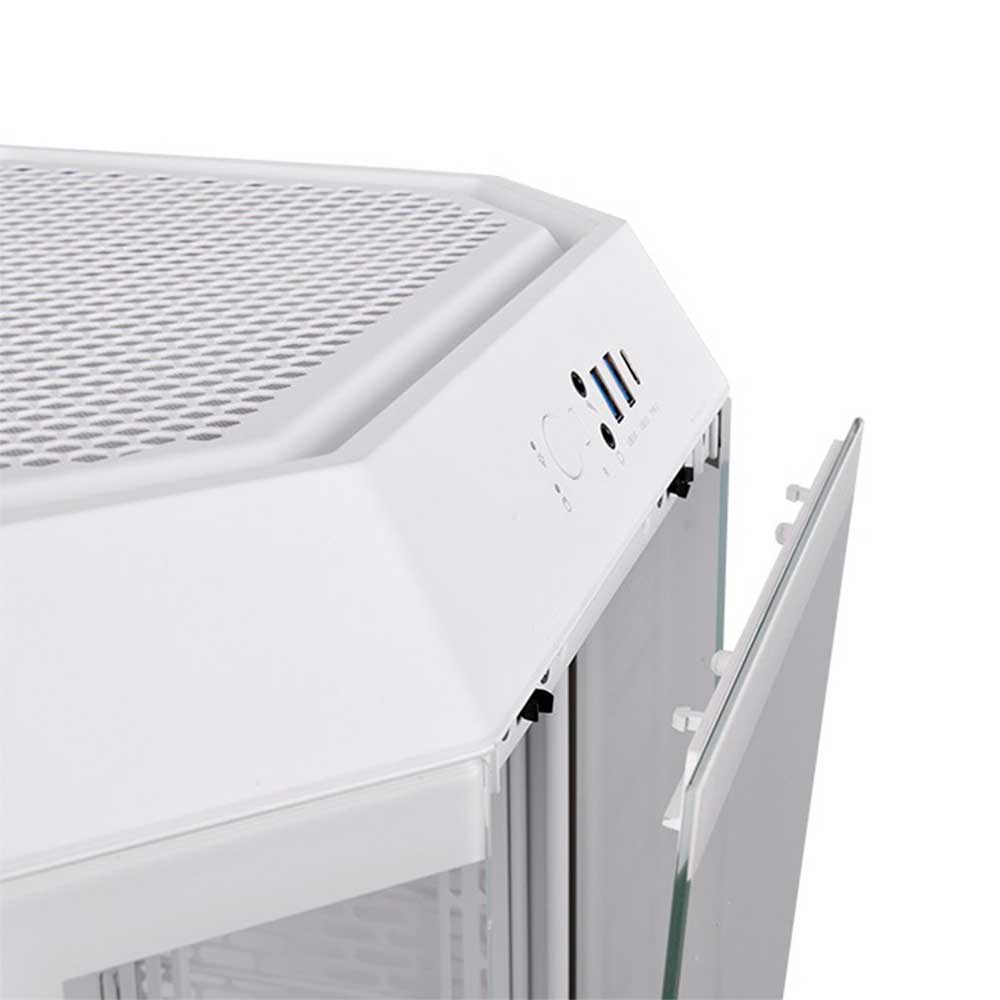 Imagem de GABINETE GAMER THERMALTAKE THE TOWER 300 SNOW C/ 2 FANS 140MM - CA-1Y4-00S6WN-00