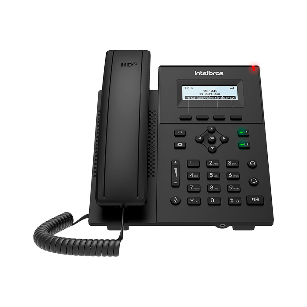 Imagem de TELEFONE INTELBRAS IP V3501 COM FIO MESA/PAREDE PRETO - 4063501