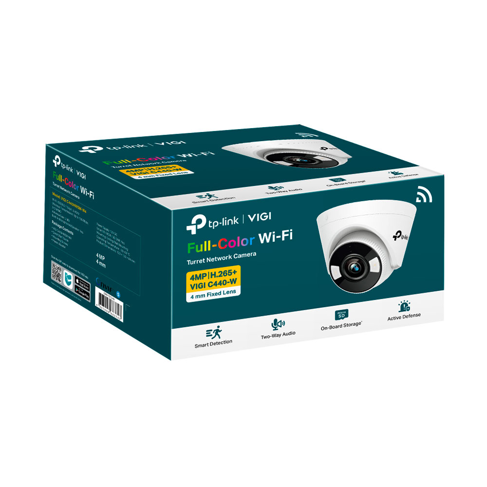 Imagem de CAMERA IP INTERNA TURRET VIGI C440-W(4MM) 4MP COLORIDA WI-FI TPN0418