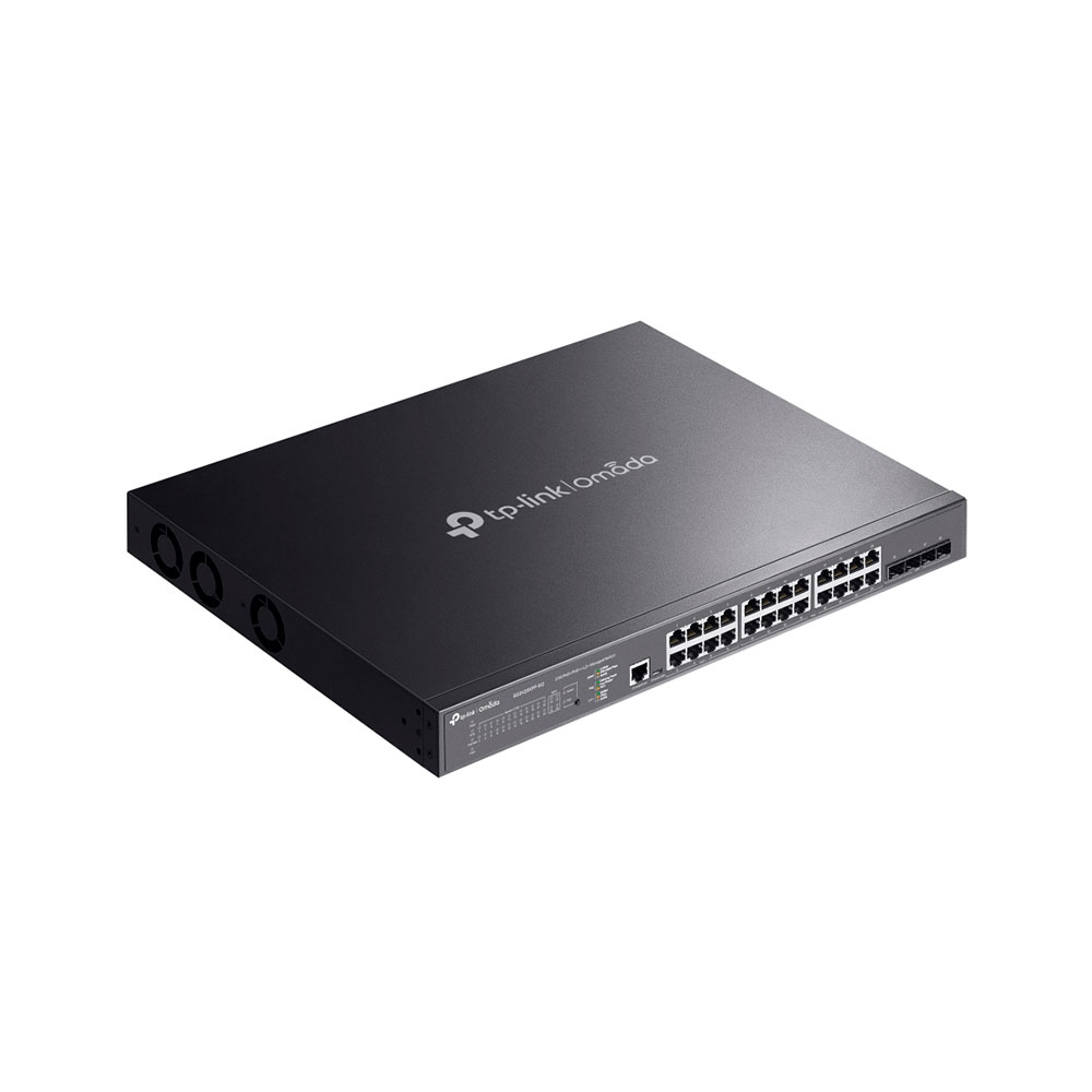 Imagem de SWITCH GERENCIAVEL TP-LINK SG3428XPP-M2 OMADA 24 PORTAS 2,5G 16X POE+ 8X POE++ E 4 SLOTS 10GE SFP+
