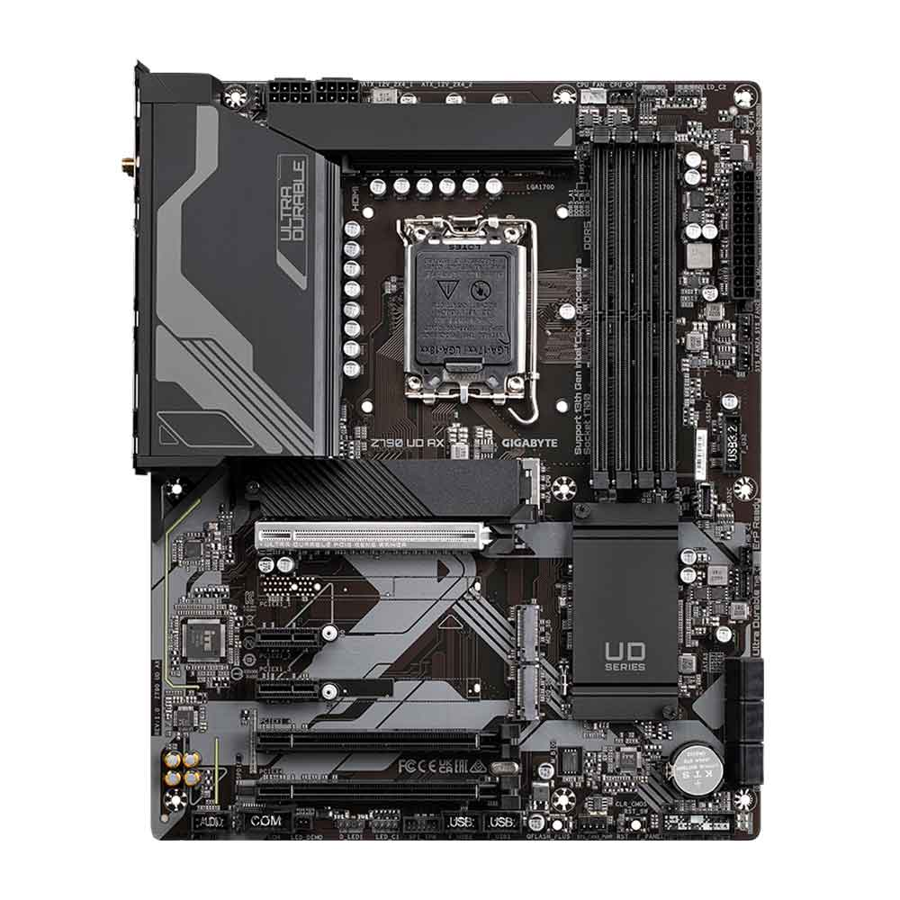 Mostrar detalhes de PLACA MAE (INTEL) GIGABYTE Z790 UD AX 1.2 DDR5 LGA1700 12° e 13° GERACAO Imagem de PLACA MAE (INTEL) GIGABYTE Z790 UD AX 1.2 DDR5 LGA1700 12° e 13° GERACAO
